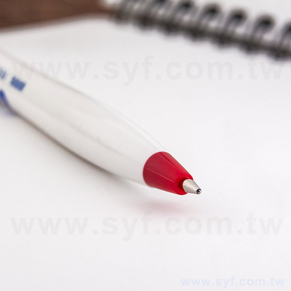 廣告環保筆-塑膠曲線筆管造型禮品-單色原子筆-採購客製印刷贈品筆-8560-5
